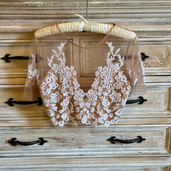 For Love & Lemons Luau Top S Ivory - Picture 11 of 11